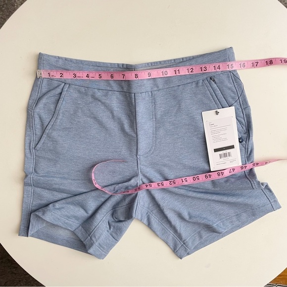 Ministry of Supply Men’s 7” Fusion Terry Short Lunar Blue Size Small New - Picture 4 of 8